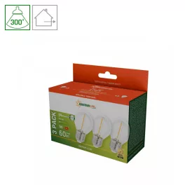   E27 LED-fényforrás, 1 W, filament, Meleg fehér WW 2700K 60lm, WOJ14581_3PACK SpectrumLED