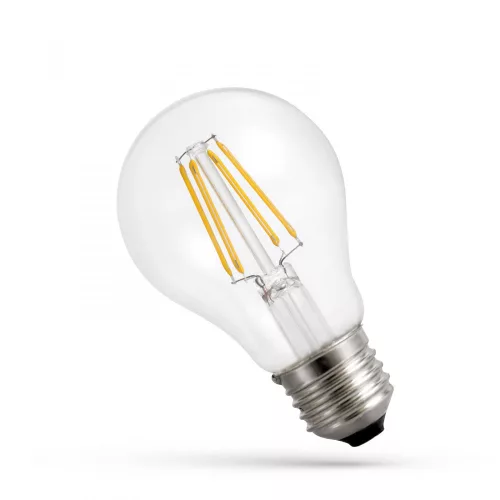 E27 LED-fényforrás, 8,5 W, filament, Meleg fehér WW 2700K 1100lm, WOJ14595 SpectrumLED