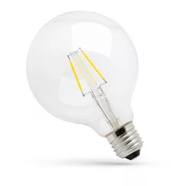  E27 LED-fényforrás, 4 W, filament, Meleg fehér WW 2700K 380lm, WOJ14643 SpectrumLED