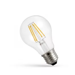   E27 LED-fényforrás, 5,5 W, filament, szabályozható, Meleg fehér WW 2700K 710lm, WOJ14644 SpectrumLED