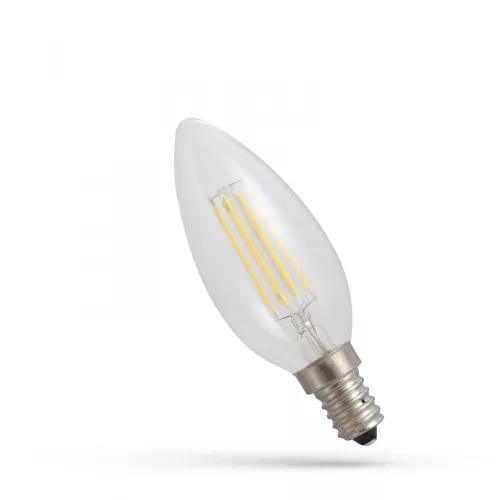 E14 LED-fényforrás, 6 W, filament, Meleg fehér WW 1800K 540lm, WOJ14650 SpectrumLED
