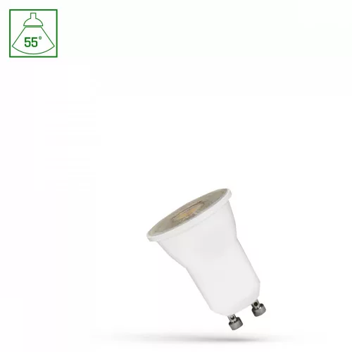 GU10 LED-fényforrás, 2 W, Meleg fehér WW 3000K 200lm, WOJ14669 SpectrumLED
