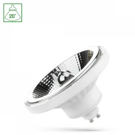   AR111 GU10 LED-fényforrás, 10 W, szabályozható, Meleg fehér, fehér WW 3000K 950lm, WOJ14686 SpectrumLED