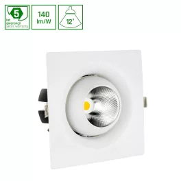 CEL MIRYDA SQUARE 840 27W 230V 12DEG WHITE