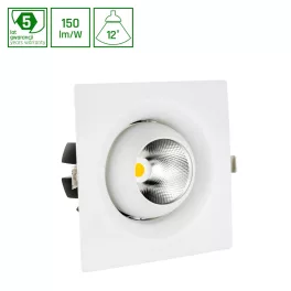 CEL MIRYDA SQUARE 840 19W 230V 12DEG WHITE