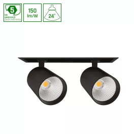 MDD PESO 2 840 2*19W 230V 24DEG BLACK