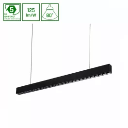   ALLDAY INSPIRE ONE DARK LIGHT Lineáris lámpa, 30W, 80°, IP20, szabályozható, Meleg fehér, fekete, 5 év garancia WOJP07002 SpectrumLED