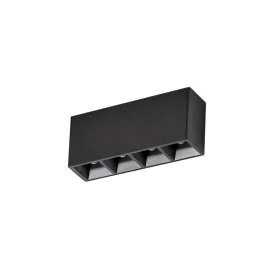   ALLDAY INSPIRE ONE DARK LIGHT Lineáris lámpa, 10W, 80°, IP20, Természetes fehér, fekete, 5 év garancia WOJP07060 SpectrumLED