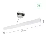 ALLDAY GO Lineáris lámpa, 36W, 115°, IP20, Természetes fehér, fehér WOJP07772 SpectrumLED
