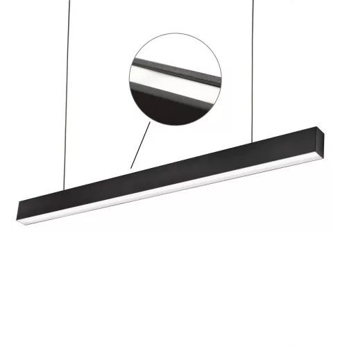 [OUTLET] ALLDAY INSPIRE TWO SIDES Lineáris lámpa, 76W, 115°, IP20, Szabályozható színhőmérséklet, fekete, 5 év garancia WOJP08234 SpectrumLED