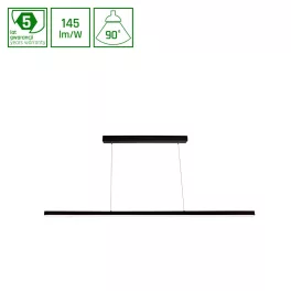 LARGO 840 30W 230V 1120MM 90DEG BLACK DALI