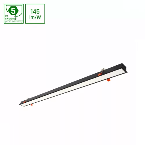 ALLDAY INSPIRE ONE Lineáris lámpa, 46W, 115°, IP20, mozgásérzékelős, Természetes fehér, fekete, 5 év  garancia WOJP09773 SpectrumLED