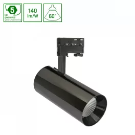   MDR BRANTA METALICA 830 háromfázisú sínes lámpa, 19W, 60°, Fekete