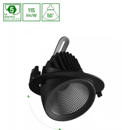 SAL SILENA 2 930 27W 230V 50deg Black MESH