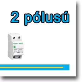2 pólusú kismegszakítók