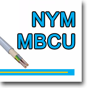 NYM Több erű PVC vezeték töm MBCU