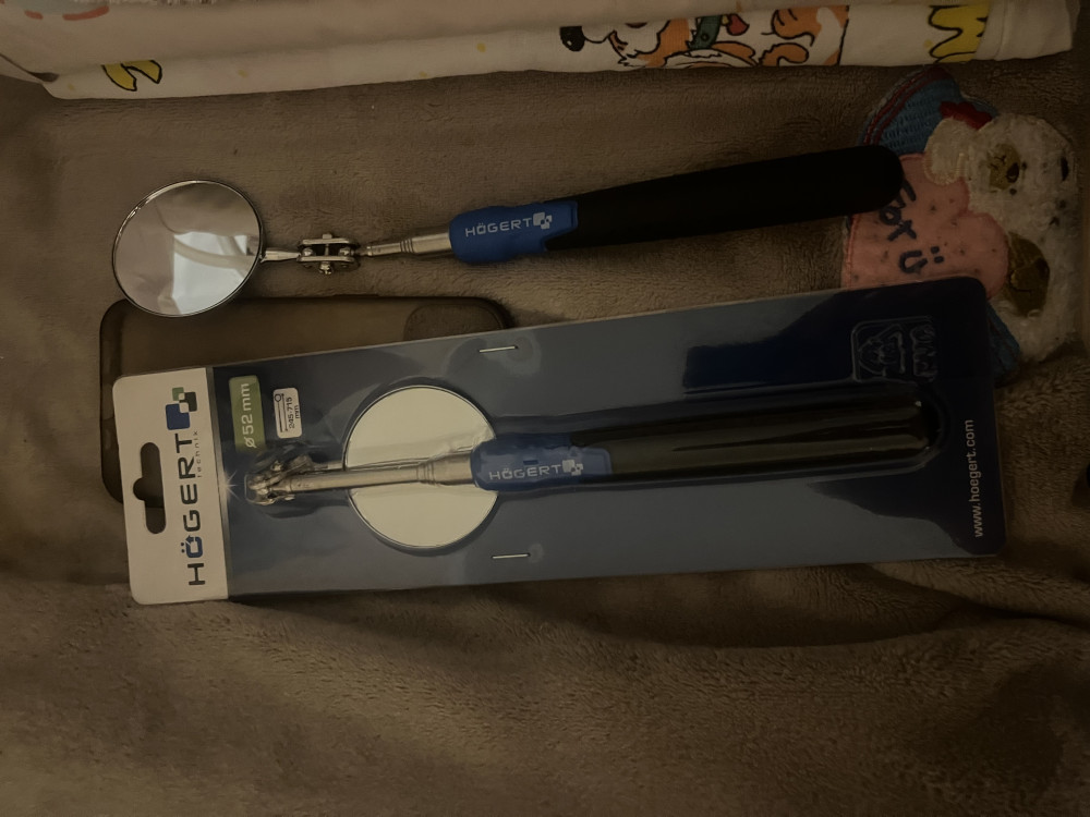   Högert Vizsgálótükör, kerek, átmérő: 52mm, teleszkópos: 245-715mm HT4R502
